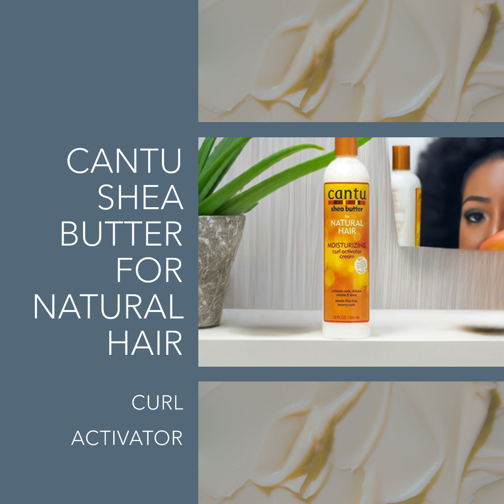 Crema activadora de rizos hidratante de manteca de karité Cantu para cabello natural