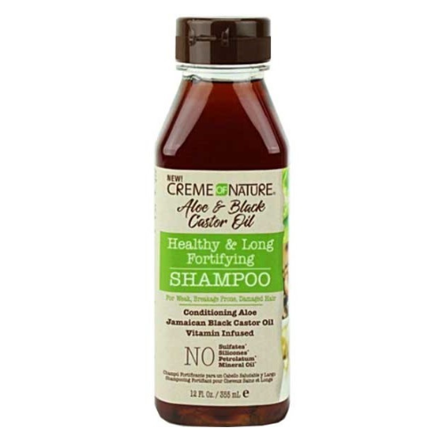 Creme Of Nature Aloe & Black Castor Oil Healthy & Long Fortifying Shampoo