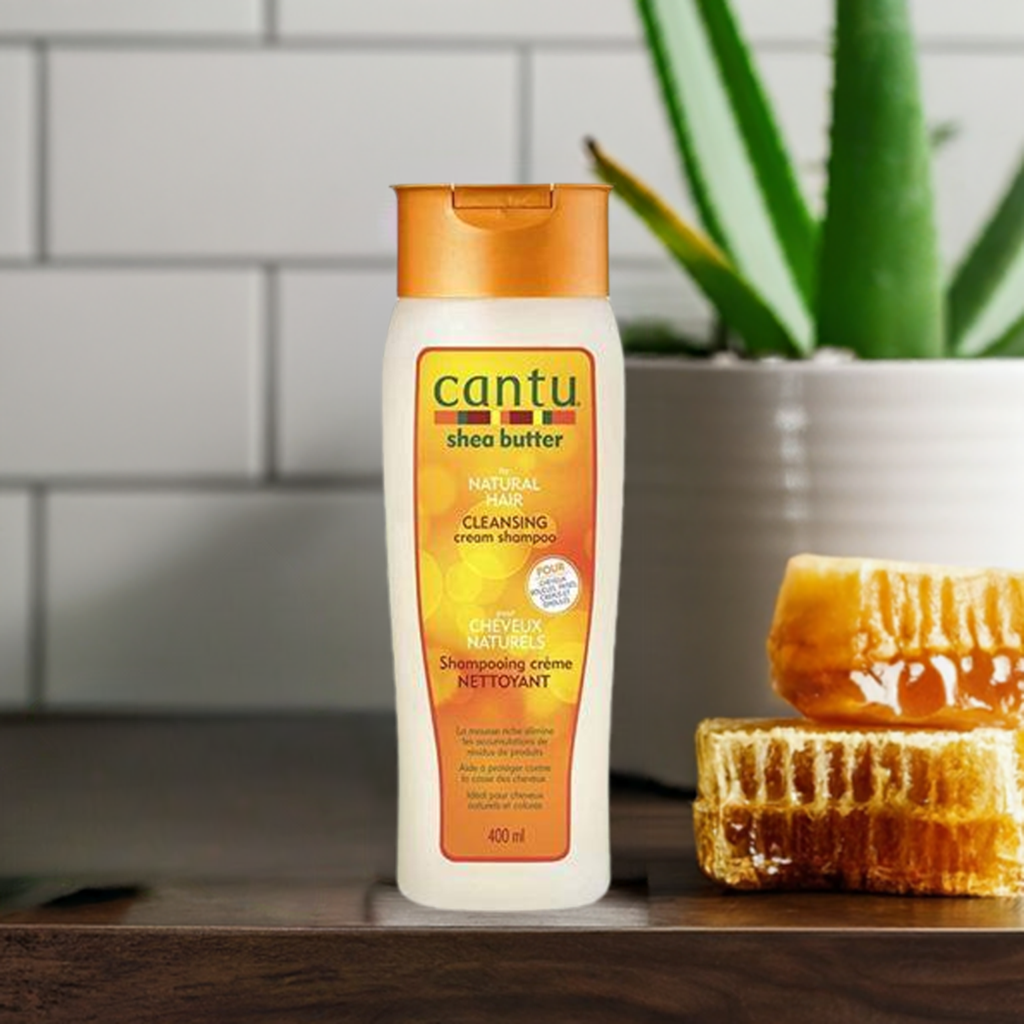 Cantu Sheabutter für natürliches Haar sulfatfreies Reinigungscreme-Shampoo
