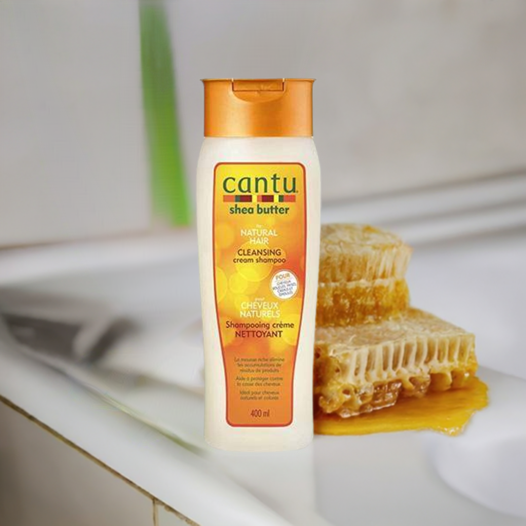 Cantu Sheabutter für natürliches Haar sulfatfreies Reinigungscreme-Shampoo