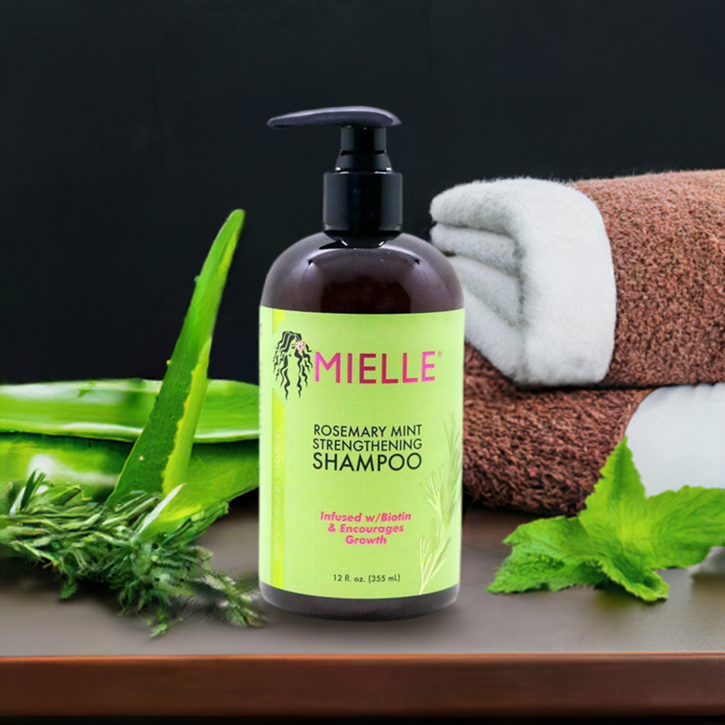 Mielle Organic Rosemary Mint Strengthening Shampoo - Omii hair Ltd