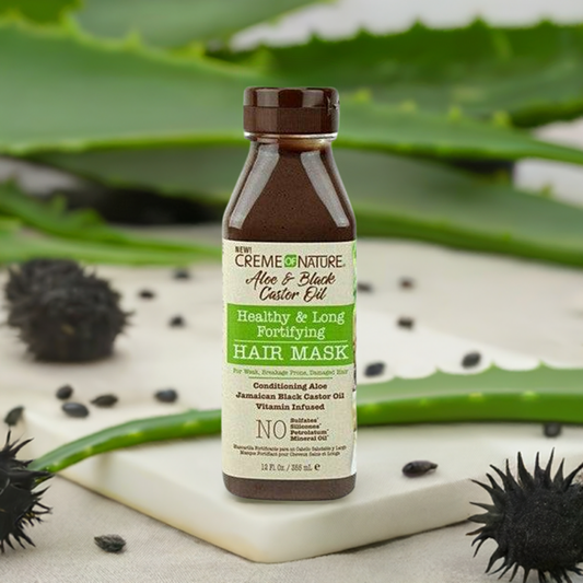 Creme Of Nature Aloe and Black Castor Oil Healthy & Long Fortifying Hair Mask