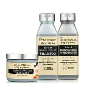 Creme of Nature Clay & Charcoal Soft and Moisture Replenish Shampoo