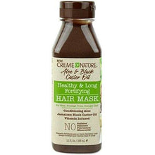 Load image into Gallery viewer, Creme Of Nature Aloe and Black Castor Oil Healthy &amp; Long Fortifying Hair Mask

